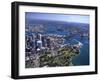 Opera House and Sydney Harbor Bridge, Australia-David Wall-Framed Premium Photographic Print