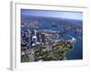 Opera House and Sydney Harbor Bridge, Australia-David Wall-Framed Photographic Print