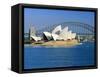 Opera House and Sydney Harbour Bridge, Sydney, New South Wales, Australia-Gavin Hellier-Framed Stretched Canvas