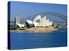 Opera House and Sydney Harbour Bridge, Sydney, New South Wales, Australia-Gavin Hellier-Stretched Canvas