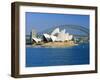 Opera House and Sydney Harbour Bridge, Sydney, New South Wales, Australia-Gavin Hellier-Framed Photographic Print