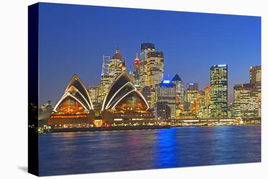 Opera House and Sydney Skyline, Sydney, New South Wales, Australia,-Marco Simoni-Stretched Canvas