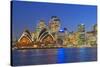 Opera House and Sydney Skyline, Sydney, New South Wales, Australia,-Marco Simoni-Stretched Canvas