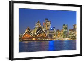 Opera House and Sydney Skyline, Sydney, New South Wales, Australia,-Marco Simoni-Framed Photographic Print