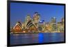 Opera House and Sydney Skyline, Sydney, New South Wales, Australia,-Marco Simoni-Framed Photographic Print