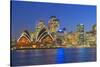 Opera House and Sydney Skyline, Sydney, New South Wales, Australia,-Marco Simoni-Stretched Canvas