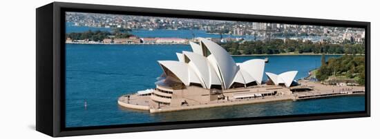 Opera House at Waterfront, Sydney Opera House, Sydney Harbor, Sydney, New South Wales, Australia-null-Framed Stretched Canvas