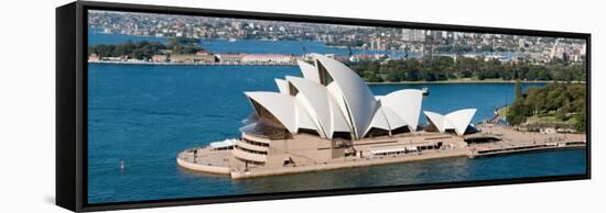 Opera House at Waterfront, Sydney Opera House, Sydney Harbor, Sydney, New South Wales, Australia-null-Framed Stretched Canvas