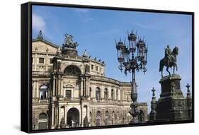 Opera House, Dresden, Germany-Charles Bowman-Framed Stretched Canvas