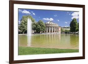 Opera House, Eckensee Lake, Schlosspark, Stuttgart, Baden-Wurttemberg, Germany-Markus Lange-Framed Photographic Print