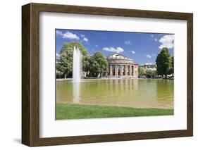 Opera House, Eckensee Lake, Schlosspark, Stuttgart, Baden-Wurttemberg, Germany-Markus Lange-Framed Photographic Print