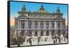 Opera House, from 'Souvenirs De Paris - Monuments Vues En Couleurs'-null-Framed Stretched Canvas