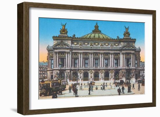 Opera House, from 'Souvenirs De Paris - Monuments Vues En Couleurs'-null-Framed Giclee Print