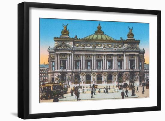 Opera House, from 'Souvenirs De Paris - Monuments Vues En Couleurs'-null-Framed Giclee Print