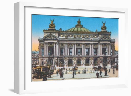 Opera House, from 'Souvenirs De Paris - Monuments Vues En Couleurs'-null-Framed Giclee Print