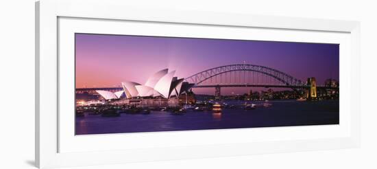 Opera House Harbour Bridge Sydney Australia-null-Framed Photographic Print