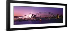 Opera House Harbour Bridge Sydney Australia-null-Framed Photographic Print