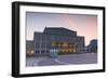 Opera House in Augustusplatz at dawn, Leipzig, Saxony, Germany, Europe-Ian Trower-Framed Photographic Print