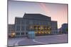 Opera House in Augustusplatz at dawn, Leipzig, Saxony, Germany, Europe-Ian Trower-Mounted Photographic Print