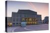 Opera House in Augustusplatz at dawn, Leipzig, Saxony, Germany, Europe-Ian Trower-Stretched Canvas