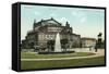Opera House in Old Dresden, Germany-null-Framed Stretched Canvas