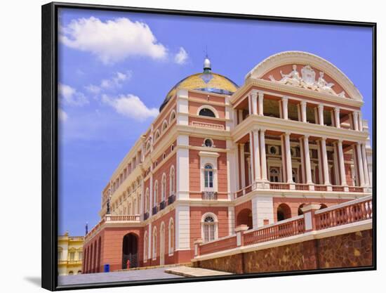 Opera House, Manaus, Amazonas, Brazil, South America-Nico Tondini-Framed Photographic Print