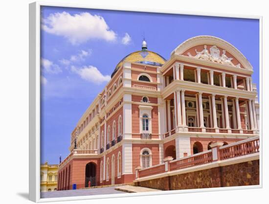 Opera House, Manaus, Amazonas, Brazil, South America-Nico Tondini-Framed Photographic Print