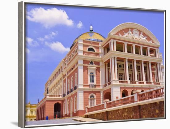 Opera House, Manaus, Amazonas, Brazil, South America-Nico Tondini-Framed Photographic Print