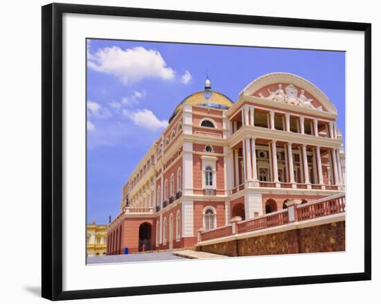 Opera House, Manaus, Amazonas, Brazil, South America-Nico Tondini-Framed Photographic Print