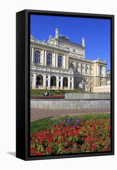 Opera House, Odessa, Crimea, Ukraine, Europe-Richard Cummins-Framed Stretched Canvas