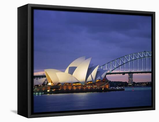 Opera House, Sydney, Nsw, Australia-Walter Bibikow-Framed Stretched Canvas