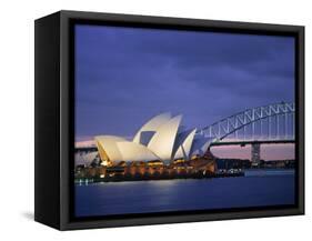 Opera House, Sydney, Nsw, Australia-Walter Bibikow-Framed Stretched Canvas