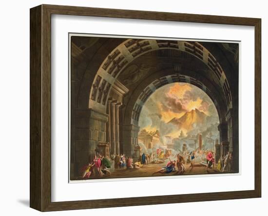 Opera LUltimo Giorno de Pompeii by Pacini, Produced at La Scale in Milan in the Autumn of 1827-Alessandro Sanquirico-Framed Giclee Print
