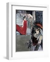 Opera Messalina at Bordeau-Henri de Toulouse-Lautrec-Framed Giclee Print