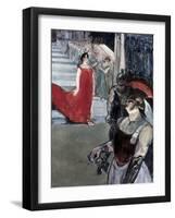 Opera Messalina at Bordeau-Henri de Toulouse-Lautrec-Framed Giclee Print