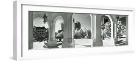 Opera Overlooking the Financial District, Frankfurt, Hesse, Germany-null-Framed Photographic Print