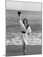 Opera Singer Birgit Nilsson Vacationing-null-Mounted Premium Photographic Print