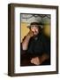 Opera Singer Luciano Pavarotti with Girlfriend Nicoletta Mantovani and 9 Month Old Daughter Alice-null-Framed Photographic Print