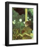 Opera Singer Performs, 1876-Edgar Degas-Framed Premium Giclee Print