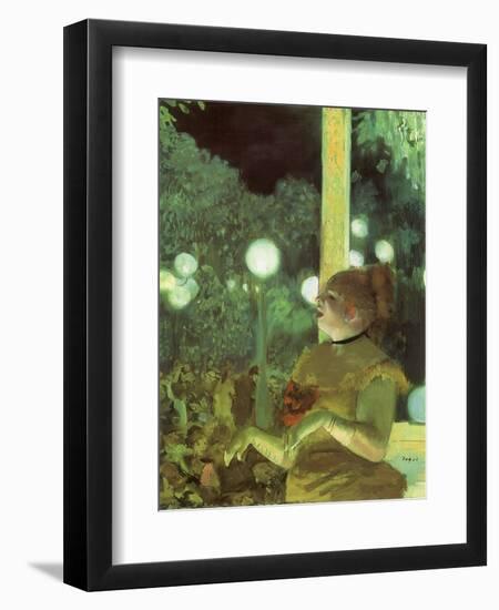 Opera Singer Performs, 1876-Edgar Degas-Framed Premium Giclee Print