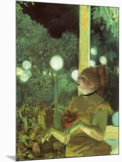 Opera Singer Performs, 1876-Edgar Degas-Mounted Giclee Print