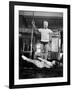Opera Singer Roberta Peters Balancing Her Trainer, Joseph Pilates, on Her Operatic Breadbasket-Michael Rougier-Framed Premium Photographic Print