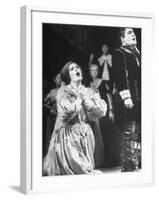 Opera Singers Joan Sutherland and Richard Tucker in "Lucia Di Lammermoor" at the Metropolitan Opera-Alfred Eisenstaedt-Framed Premium Photographic Print