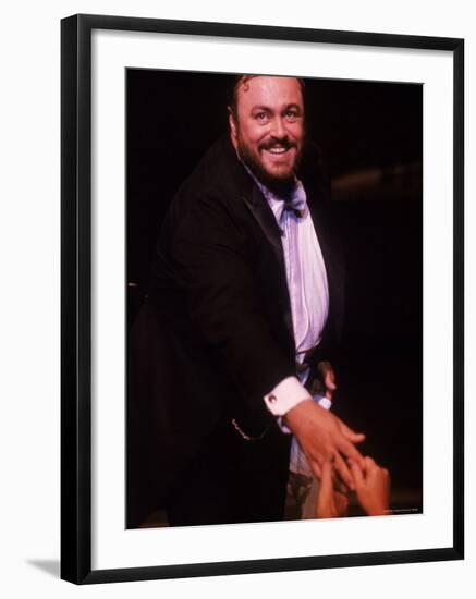 Opera Star Luciano Pavarotti in Concert-Ted Thai-Framed Premium Photographic Print