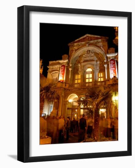 Opera Theatre at Night, Avignon, Provence, France-Lisa S. Engelbrecht-Framed Photographic Print