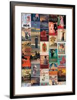 Opera Vintage Style Poster Collage-null-Framed Poster