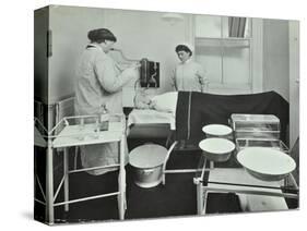 Operating Room, Fulham School Treatment Centre, London, 1914-null-Stretched Canvas