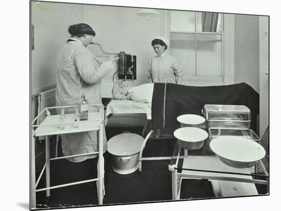 Operating Room, Fulham School Treatment Centre, London, 1914-null-Mounted Photographic Print