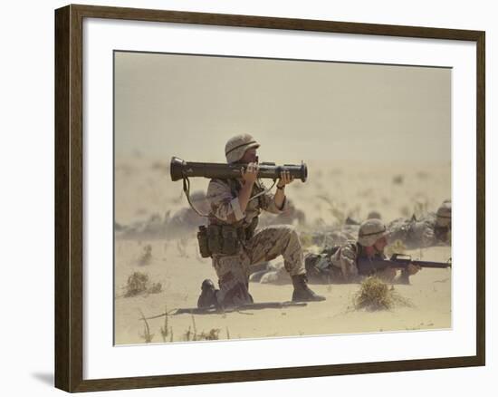 Operation Desert Shield-Associated Press-Framed Photographic Print