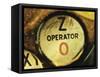 Operator Button on Telephone-Robert Llewellyn-Framed Stretched Canvas